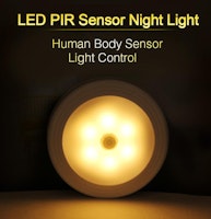 Natt/Mörkerlampa - Rörelsesensor - Led
