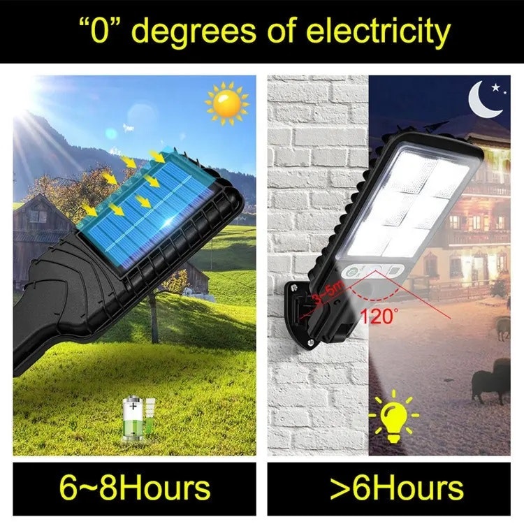 Fasad Gatulampa - Solceller - Rörelsesensor - 50 W -