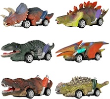 Dinosaurie Bilar Pull Back (3 Pack - 6 Pack)