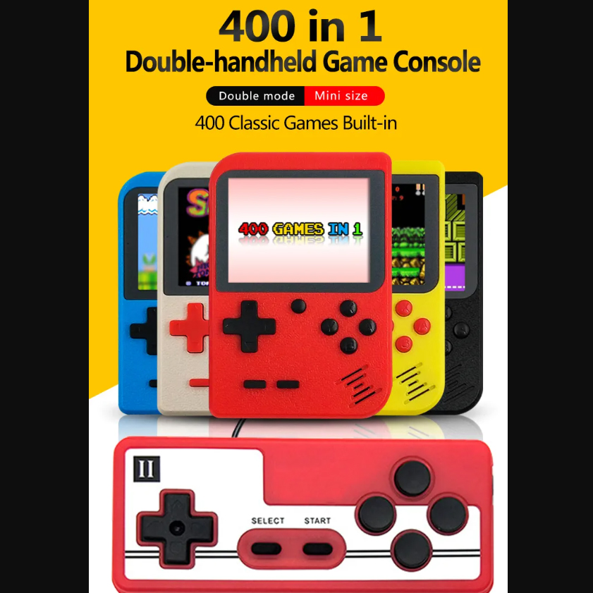 Gameboy Plus - 500 Spel - TV - 3 olika färger -