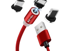 Mobil Laddare Magnetiska 3 in 1 USB-C - iPhone - Android