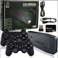 Game Stick Lite - 64 GB - 20000 Spel - 2 Kontroller -