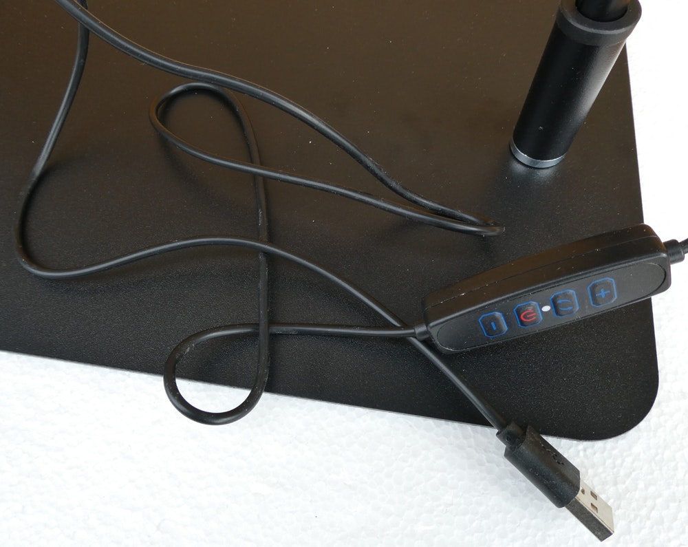 Förstoringslampa 14X med 72 LED-Lampor - Bords platta -