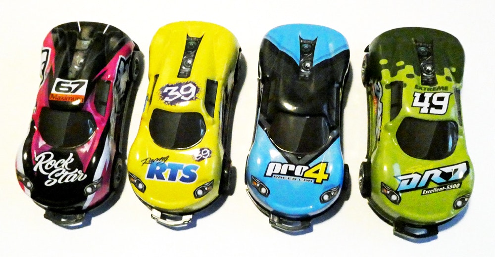 Leksaksbilar voltar + Pull Back ( 4-7 Pack )