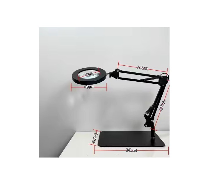Förstoringslampa 5X med 40 LED-Lampor - Bords platta -