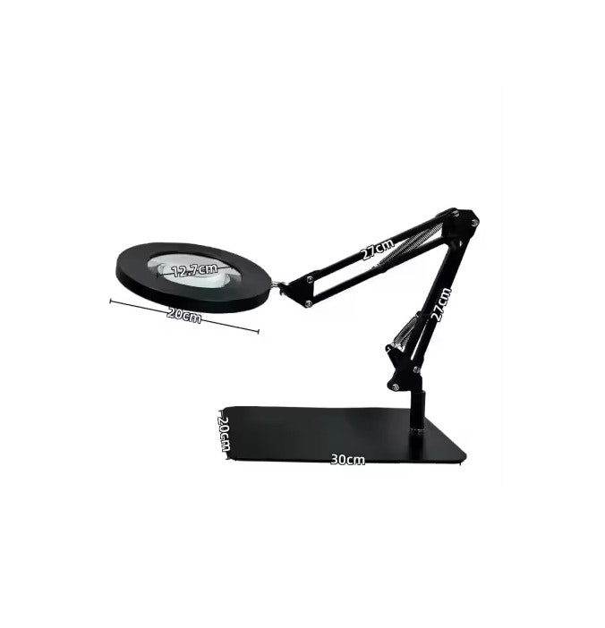 Förstoringslampa 14X med 72 LED-Lampor - Bords platta -