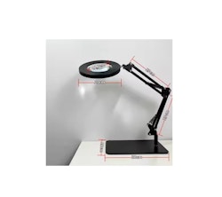 Förstoringslampa 14X med 72 LED-Lampor - Bords platta -