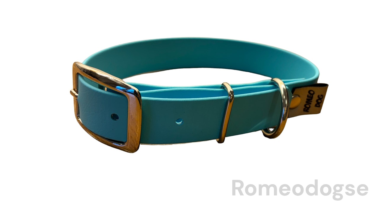 Halsband Romeo BioThane Ställbart 16,19,25mm