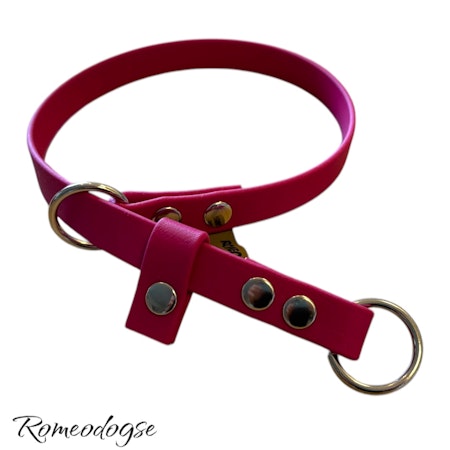 Halsband Helstryp  med ett stopp Biothane 16,19,25mm