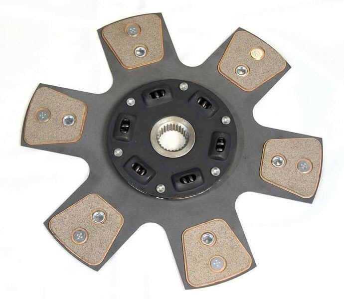 Tenaci 295 mm clutch disc with 6-Puck and springs for GM 26 splines