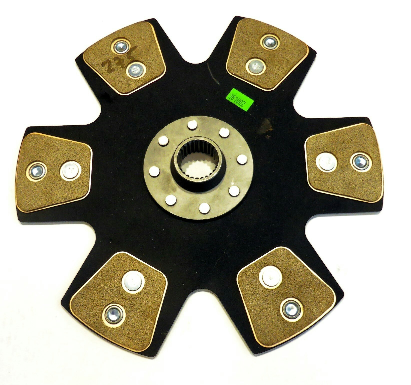 Tenaci 275 mm clutch disc with 6 pucks. GM 26 splines