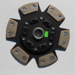 Tenaci 236 mm clutch disc with 6 pucks and springs. for Toyota R154; 21 splines