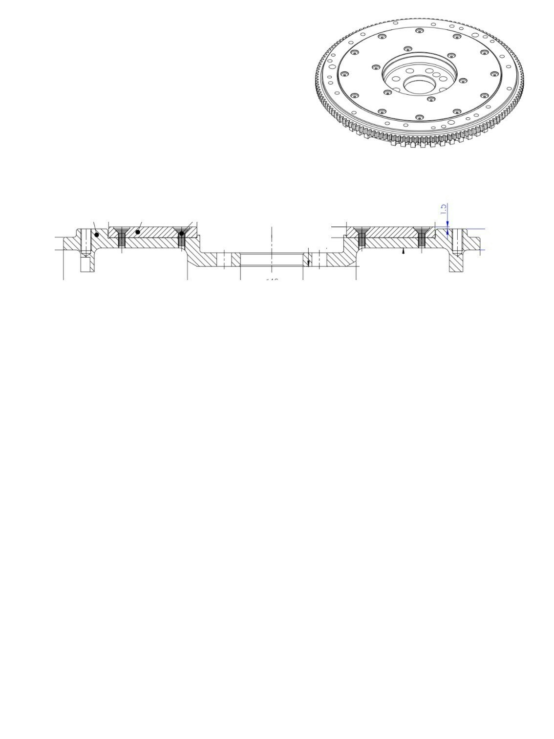 Tenaci Modular Flywheel - Mercedes OM606; OM603; M104; M113