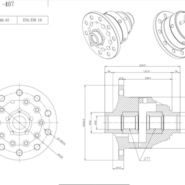 Tenaci BMW torsen differential 188 mm