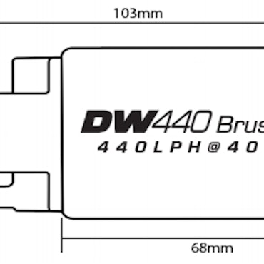 DeatschWerks In-Tank Pump DW440 L/Hr Brushless 2-stegs