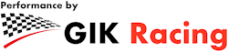 GIK Racing dekal Röd/Svart 30x6.6 cm