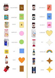 Klistermärken - ingredienssymboler - PDF nedladdningsbar