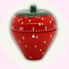 äggklocka Strawberry röd jordgubbe köksklocka