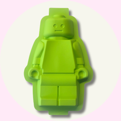Kakform Robot Grön - Silikonform Bakform kakform Sockerkaksform - Rosa Baka med Alma