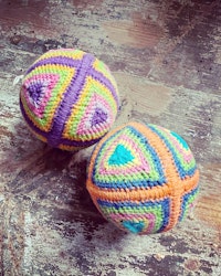 Boll blå/orange/grönt/rosa/gult