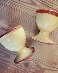 Äggkoppar brun/orange kant