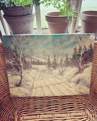 Målning vinter
