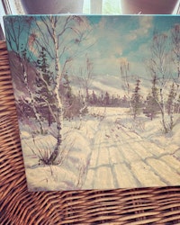 Målning vinter