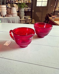 Sockerskål/gräddkanna set