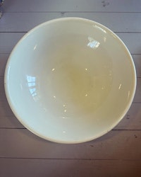 Vitt stort fat/skål