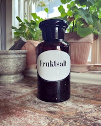 Medicinflaska ”fruktsalt”
