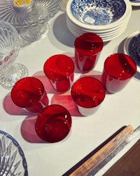 Röda glas 6st (endast avhämtning)
