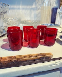 Röda glas 6st (endast avhämtning)