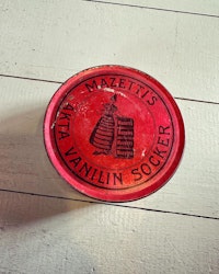 Plåtburk Mazetti Äkta Vanilin Socker