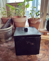 Stor ask/låda med lock (speciell frakt)