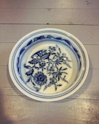 Skål blå/vit Rörstrand