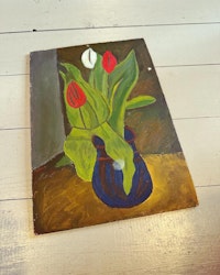 Liten målning tulpaner