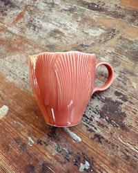 Mugg blomblad aprikos/orange/rosa