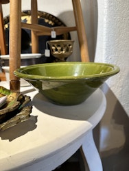 Grön keramikskål (speciell frakt)