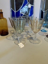 Små franska glas 5st (endast avhämtning)