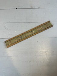 Linjal med reklam för samarin