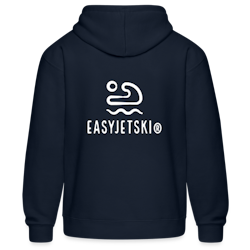 Cotton hoodie navy blue for men