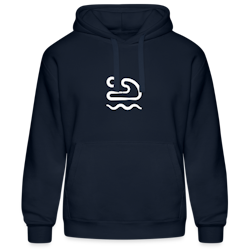 Cotton hoodie navy blue for men