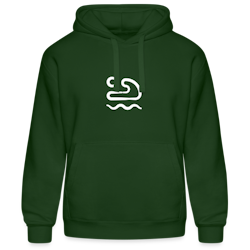 Cotton hoodie green for men