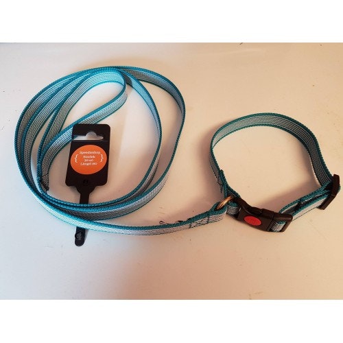 Koppel & halsbands set i antiglid 15 m.m.