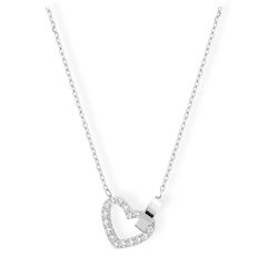 Eternal Heart Necklace Silver