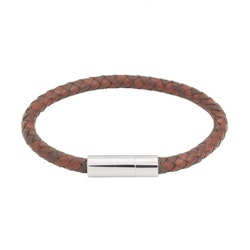 Franky Bracelet Leather Brown 21,5 cm