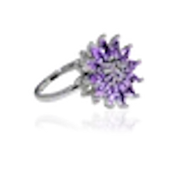 QUEEN BI - STAR GUIDANCE RING Violet Lila
