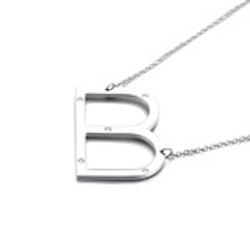 IDENTITY HALSBAND A-Z SILVER