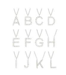Letter Necklace A-Ö Steel