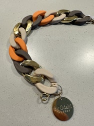 Clara Armband Mix Brun/Orange/Guld